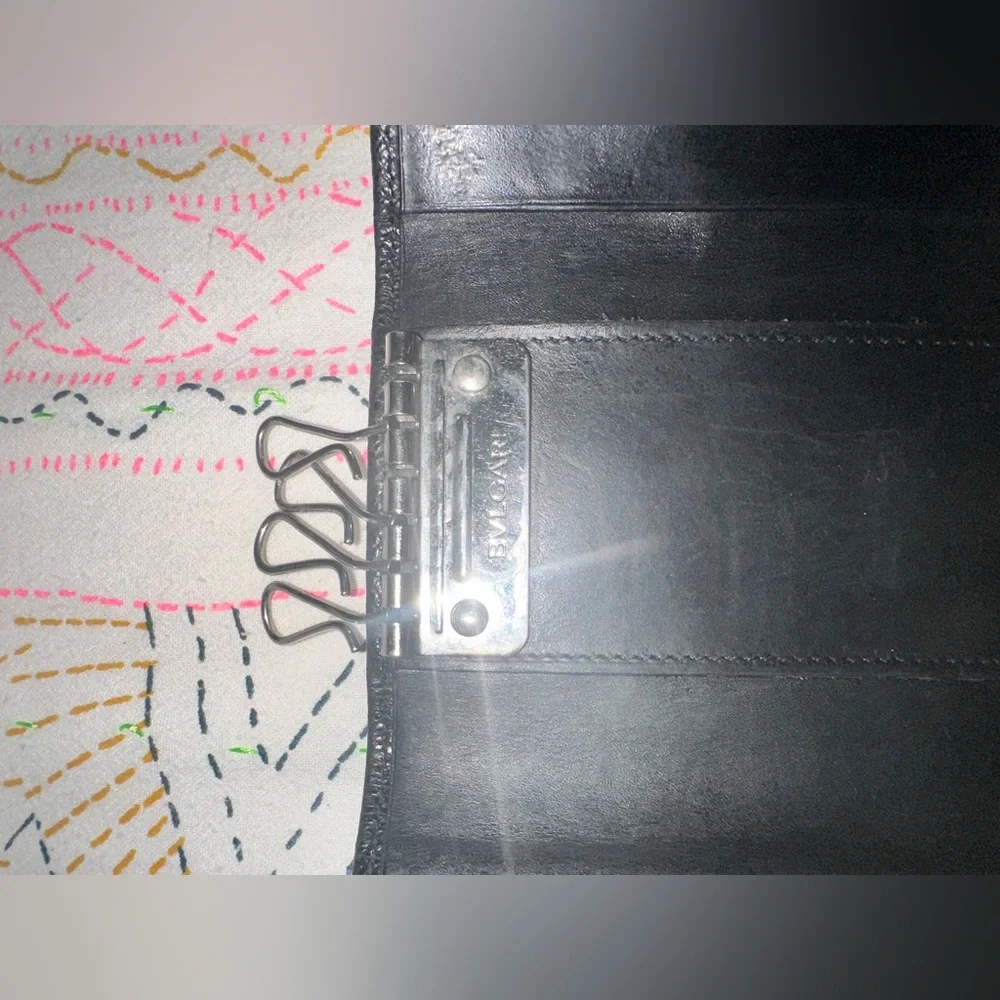 BVLGARI BLACK WALLET/KEY HOLDER